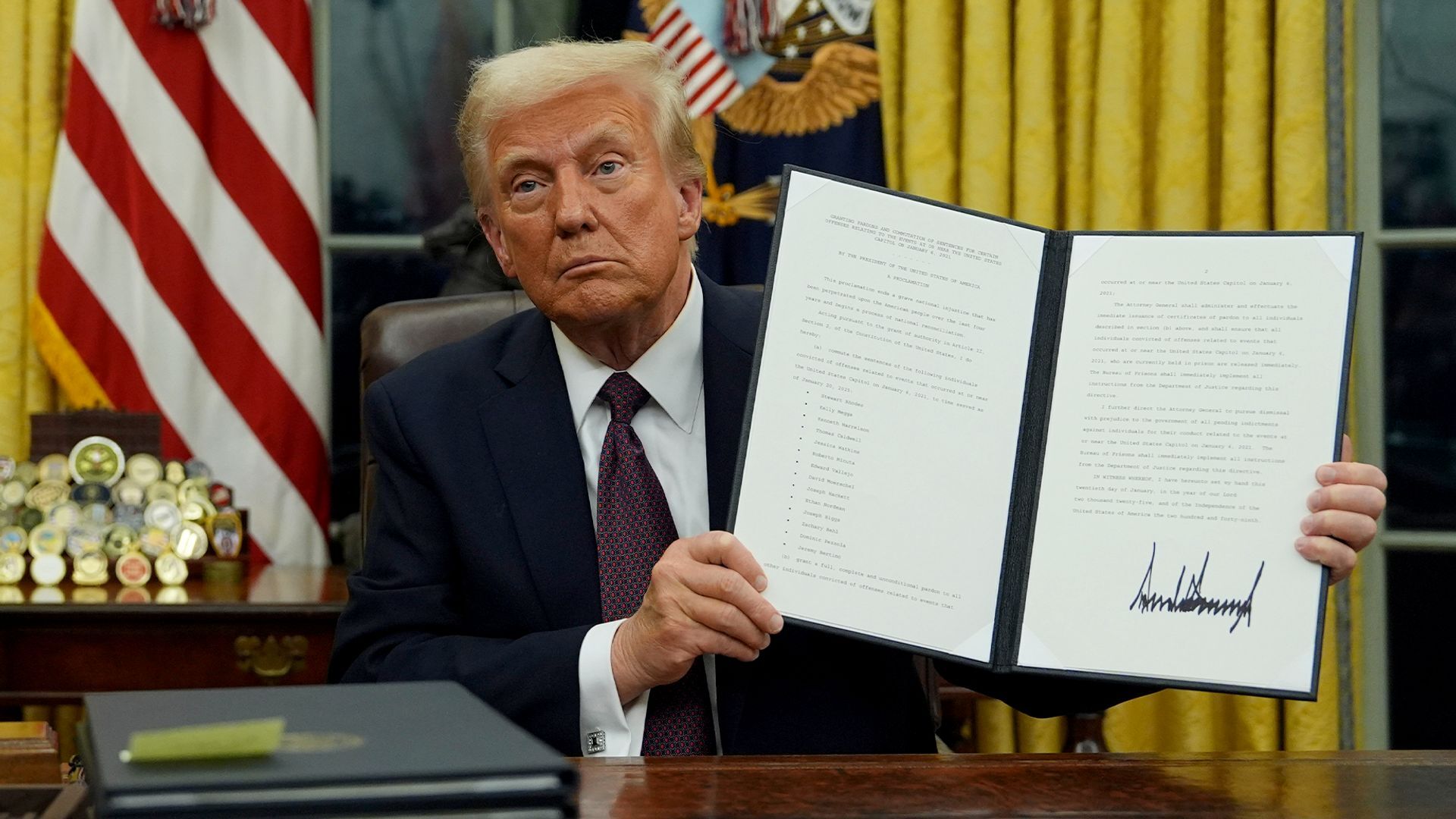 Trump has signed an executive order reversing Biden's ban on oil and gas drilling in the Arctic and along large areas of the U.S. coastline.