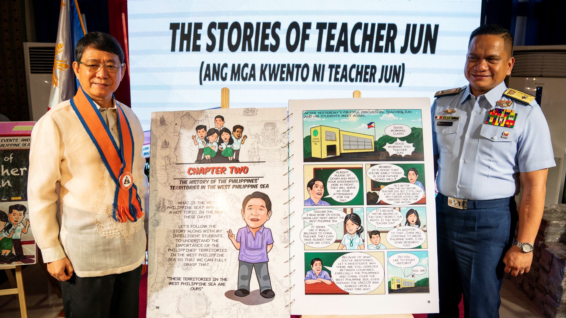 The Philippines is distributing a kid's comic book to thousands of people in an effort to combat what it calls Chinese 'disinformation.'