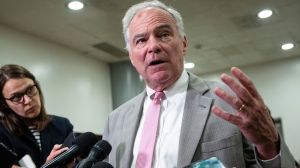 Sen. Tim Kaine warned Congress as it considered expanding the airport's schedule that it was overburdened and an air disaster was possible.