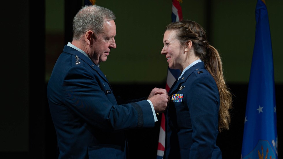 Captain Lacie Hester is the first female airman to receive the Silver Star and only the 10th woman in the Department of Defense’s history to be so honored.