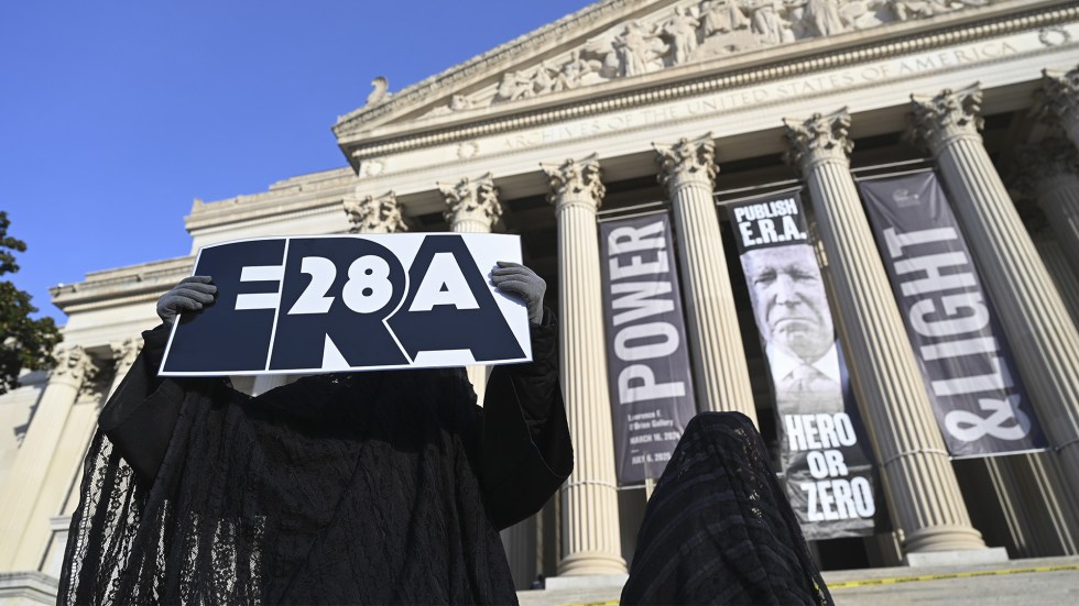 The president said Friday he believes the Equal Rights Amendment is the law of the land. But the Constitution is probably not changing.