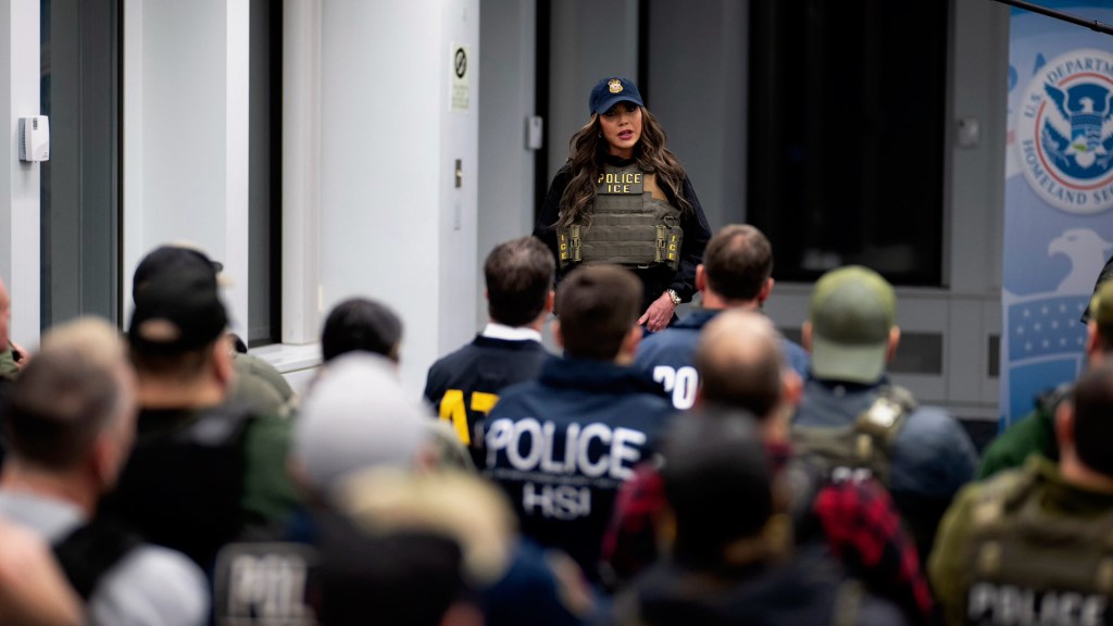 Homeland Security Secretary Kristi Noem will visit El Salvador's Terrorism Confinement Center on Wednesday, March 26.