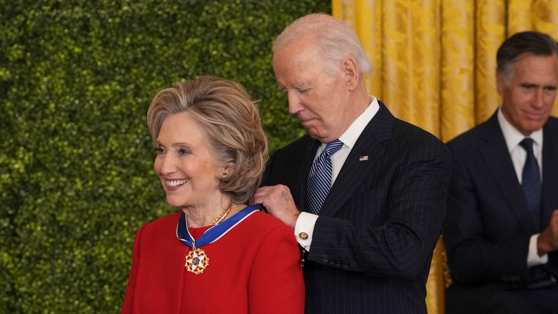 President Joe Biden bestowed the highest American civilian honor to some big names in politics, Hollywood and professional sports.