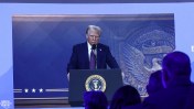 President Donald Trump brought his message to the world stage Thursday, giving a special address to a forum in Davos, Switzerland.