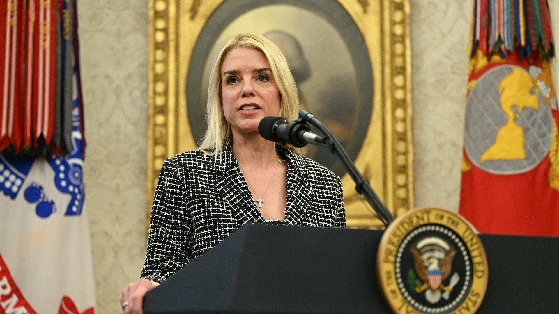 U.S. Attorney General Pam Bondi paused federal funding for sanctuary cities pending a review of legal compliance.