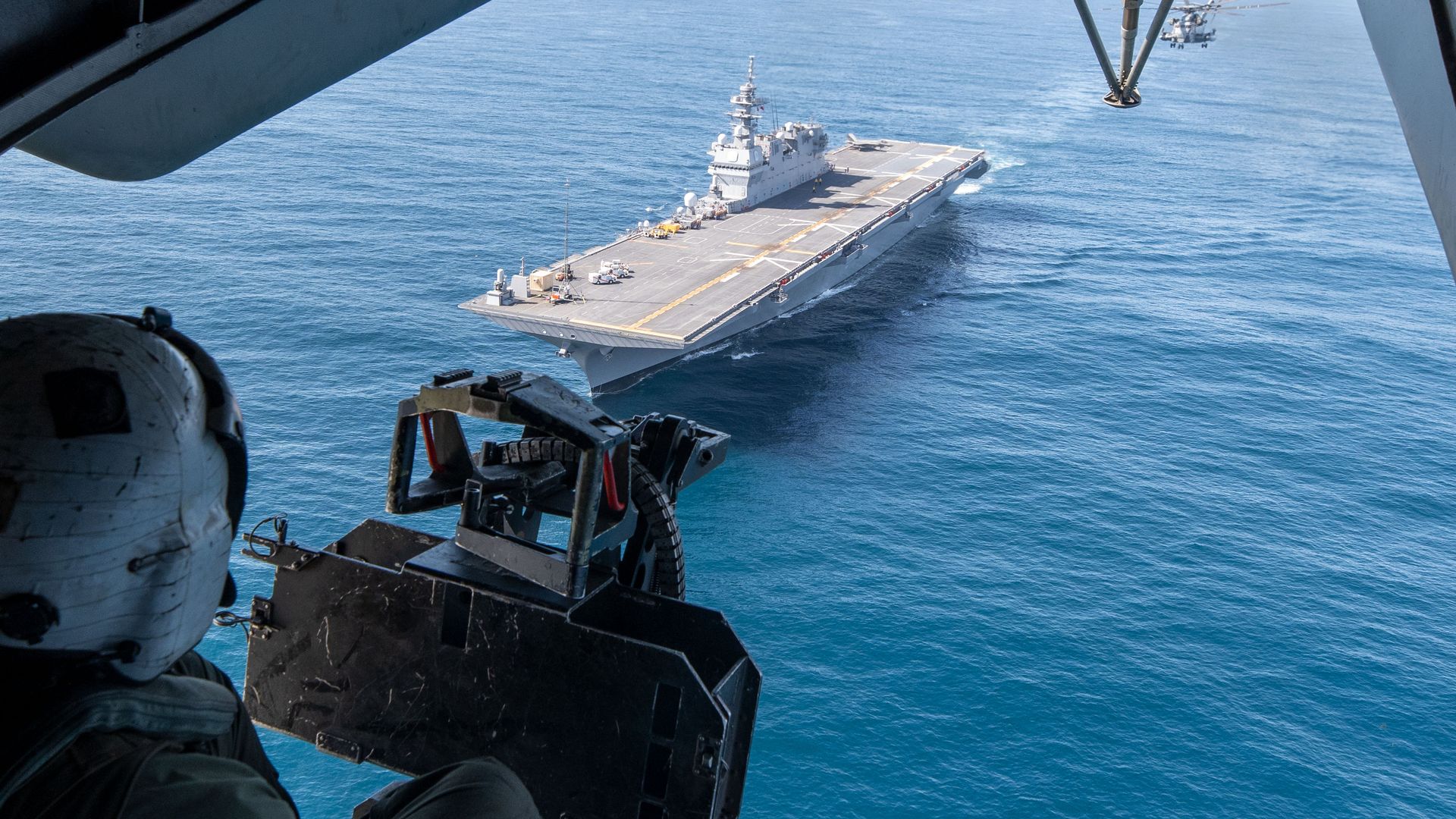 Japan converted the JS Kaga, a helicopter-carrying destroyer, into a light aircraft carrier. The ship just completed its first mission.