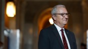 Republican U.S. Sen. Kevin Cramer of North Dakota is resting at home after suffering serious head injuries after a fall on ice at home.