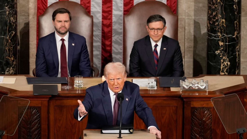 A CBS News/YouGov poll indicated that 76% of viewers approved of President Donald Trump's speech to Congress, while 23% disapproved.